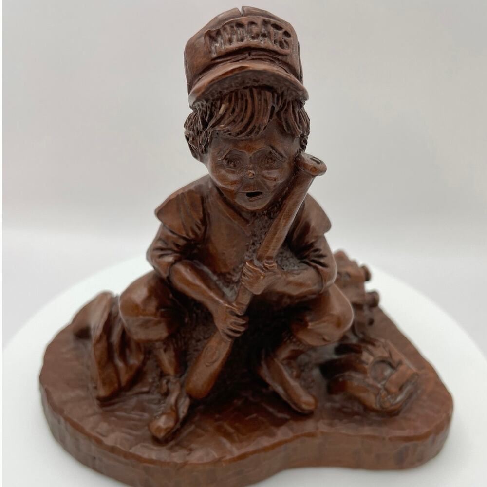 Red Mill Mudcats Lil Leaguers Figurine, E Biersdorfer Handcrafted 398 Statuette